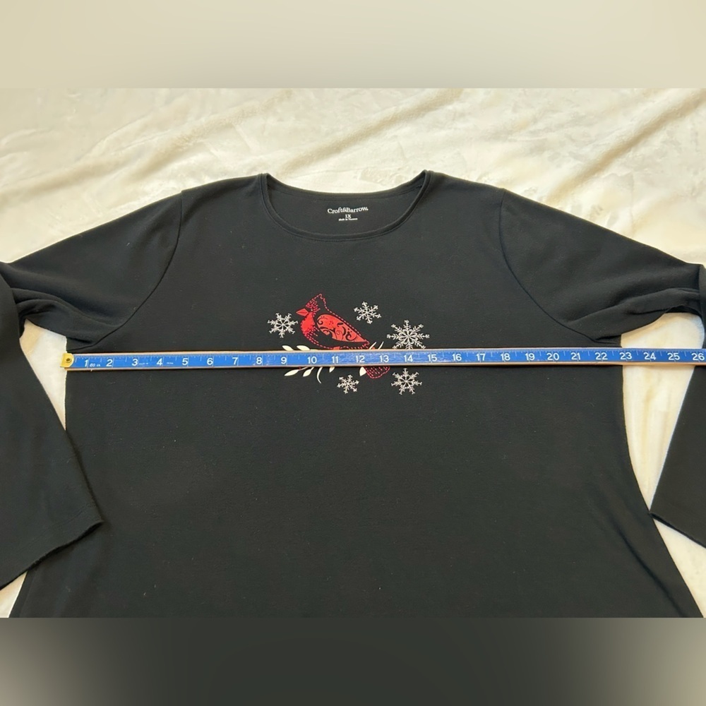 Croft & Barrow Cardinal Long Sleeve Top - Picture 8 of 8